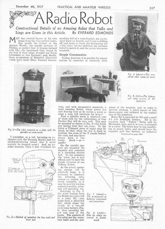 1937 Radio Robot by Everard Edmonds